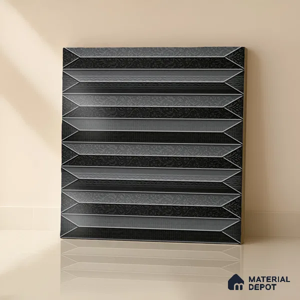 Faux Subway  Tile TL 07242 Crayon 4002 Granula 1 ft x 1 ft Ceramic Matte Finish - 9 mm  | 2 mm Spacer is Mandatory | Please Expect a Slight Variation of Pattern (Sample)